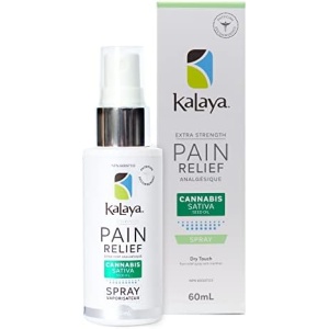 KaLaya Pain Relief Spray with Cannabis Sativa Seed Oil (60 mL) - Fast Acting