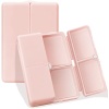 FYY Daily Pill Organizer, 7 Compartments Portable Travel Pill Case