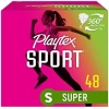 Playtex Sport Tampons, Super Absorbency, Fragrance-Free - 48ct