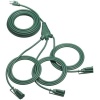 DEWENWILS Outdoor Extension Cord 1 to 3 Splitter for Christmas, 3 Prong Outlets