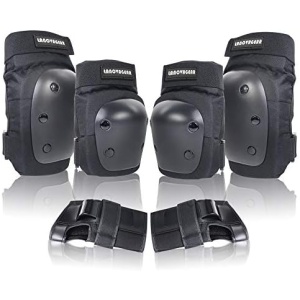 Kids Knee Elbow Pads with Wrist Guard Adjustable Protective Gear Set