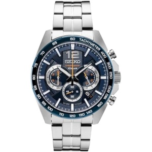 SEIKO SSB347 Watch for Men - Essentials - Quartz Chronograph, Tachymeter