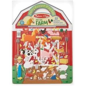 Melissa & Doug Puffy Sticker Play Set - On the Farm - 52 Reusable Stickers, 2