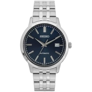 Seiko Men's Analog Automatic Watch with Stainless Steel Strap SRPH87K1, Blue