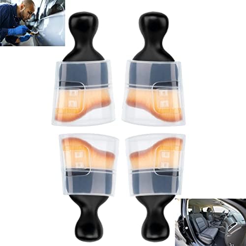 Vingtank 4 Pack Car Interior Cleaning Soft Brushes, Car Interior Beauty