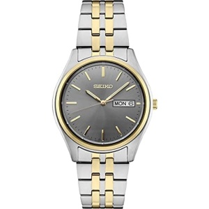 SEIKO Watch for Men - Essentials - with Day/Date Calendar, Stainless Steel