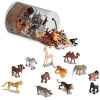Terra by Battat – 60 Pcs Wild Creatures Tube – Realistic Mini Animal Figurines