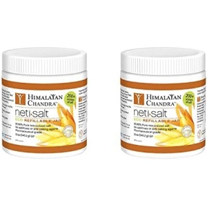 Himalayan Chandra Neti Pot Salt Jar, 12 oz (Pack of 2)