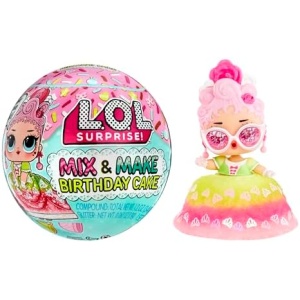 LOL Surprise Mix & Make Birthday Cake Tots with Collectible Doll, DIY Cake Dress