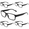 Gaoye 5-Pack Reading Glasses Blue Light Blocking,Spring Hinge Readers