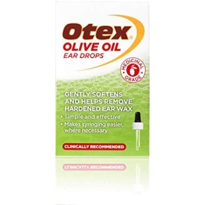 Otex Olive Oil Ear Drops For Natural, Gentle Removal of Excessive, Hardened Ear