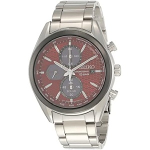 Seiko Herren-Uhr Quarz Edelstahl mit Silikonband