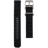 Seiko Chronograph Black Nylon 18Mm Watch Band - Black, 18Mm