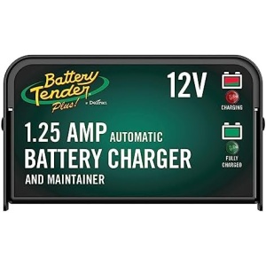 Battery Tender Plus 12V Battery Charger and Maintainer: 1.25 AMP Powersport