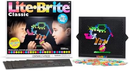 Lite Brite Classic, Favorite Retro Toy - Create Art with Light, STEM,