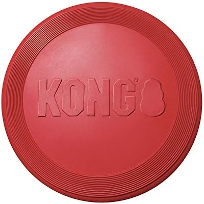 KONG - Flyer - Durable Rubber Flying Disc Dog Toy - For Large Dogs