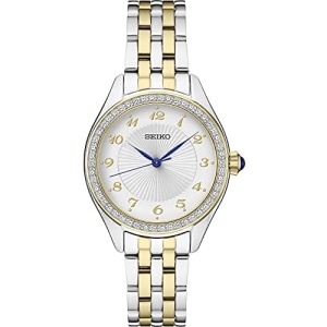 SEIKO Ladies Crystal TT Silver PATT