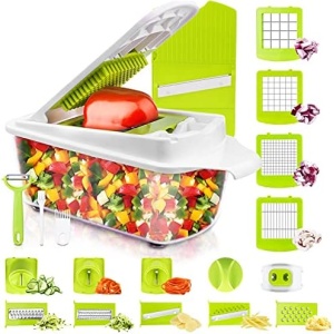 Vegetable Chopper and Slicer Dicer for Kitchen 23 PCS Veggie Slicer and Chopper