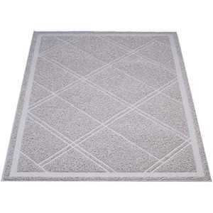 Amazon Basics Less-Mess Cat Litter Box Mat, Unscented, 24" x 35", Grey