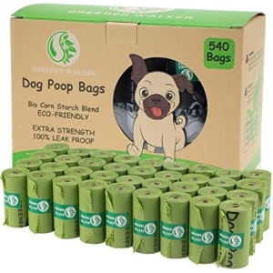 Greener Walker Poop Bags for Dog Waste-540 Bags,Extra Thick Strong 100% Leak