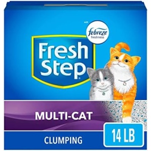 Fresh Step Clumping Cat Litter, Multi-Cat Odor Control, 14 lbs