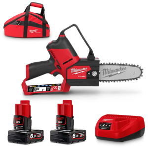 MILWAUKEE FUEL? HATCHET? 12V BRUSHLESS 2 X 6.0AH 152MM PRUNING SAW KIT M12FHS602B