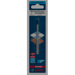 Bosch Expert HEX-9 Hard Ceramic Tile Drill Bit 6 x 90mm