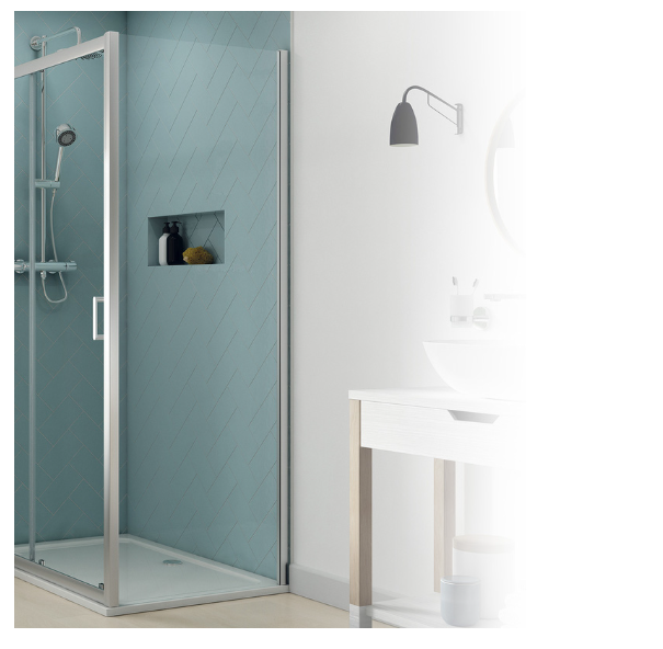 Aqualux Origin 6 6mm Shower Enclosure Side Panel Only 800mm